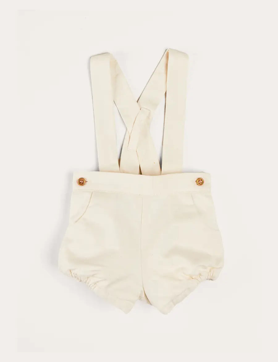 Plain Bloomers With Braces in White (6mths-2yrs) BLOOMER from Pepa London
