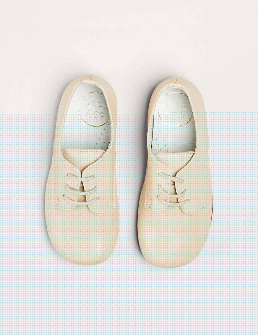 Boy's beige leather celebration shoes (20-36EU) Shoes from Pepa London