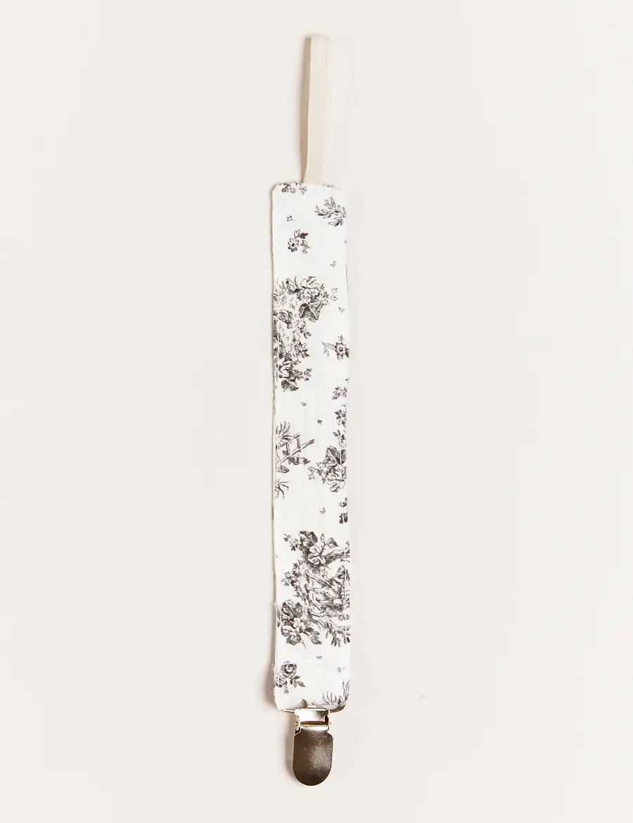 Audrey Toile Dummy Clip in Black Accessories from Pepa London