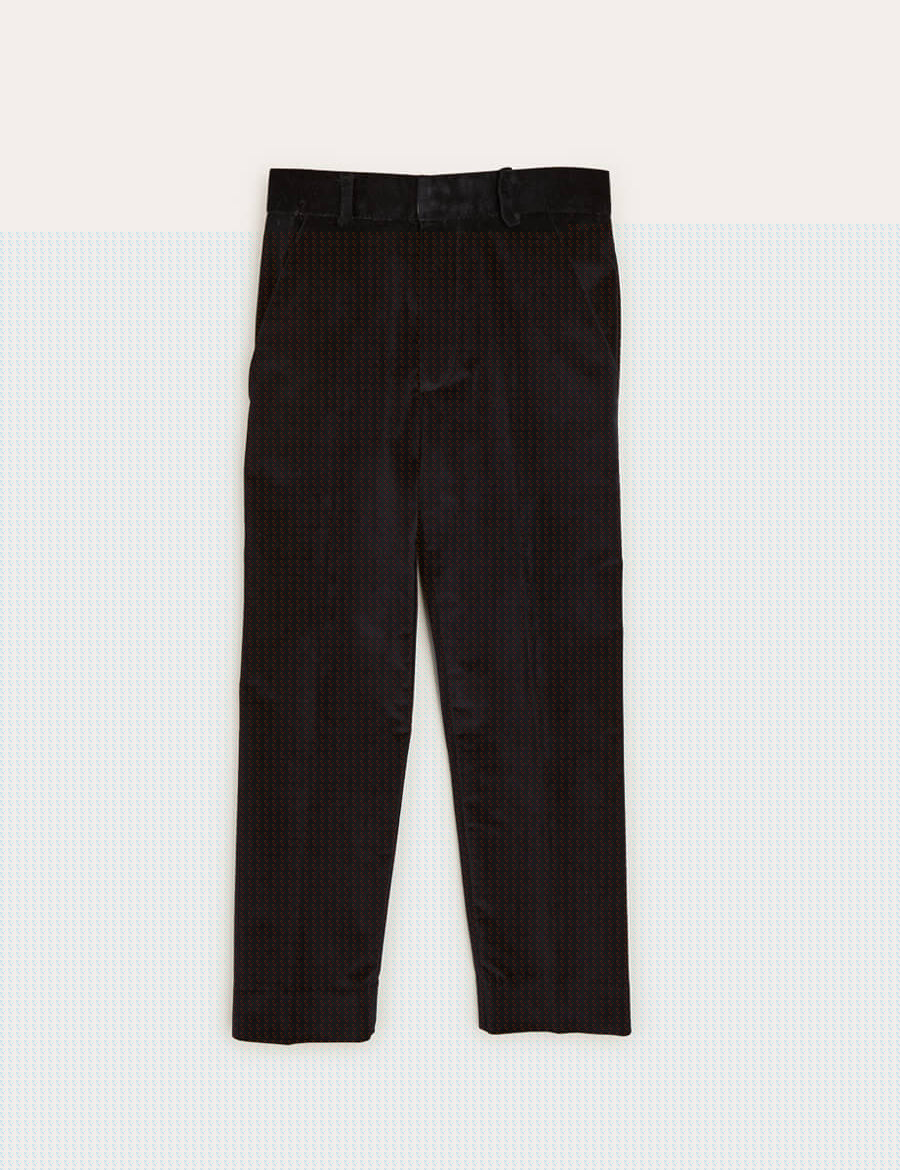 Smart Velvet Trousers In Black (4-10yrs) TROUSERS from Pepa London