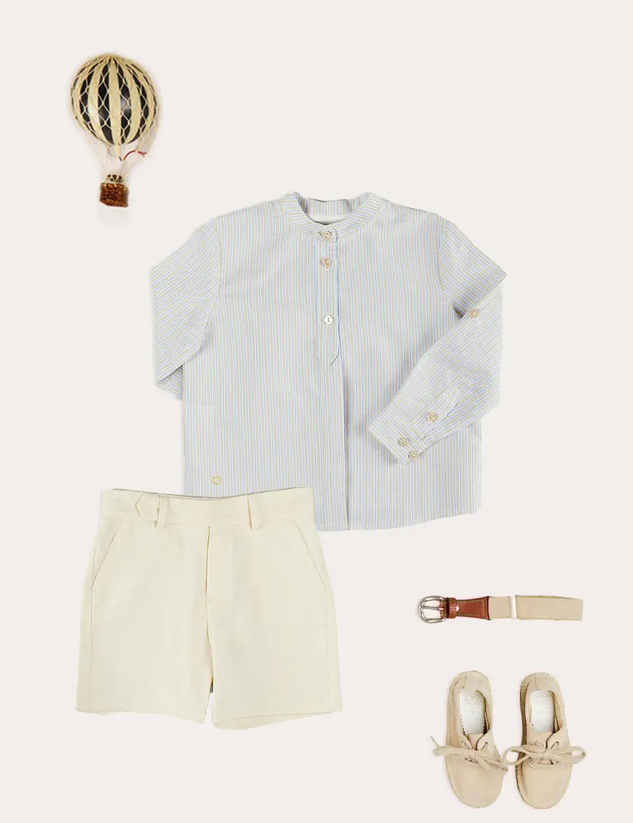 The Stafford Striped Shirt Boy Look Look from Pepa London