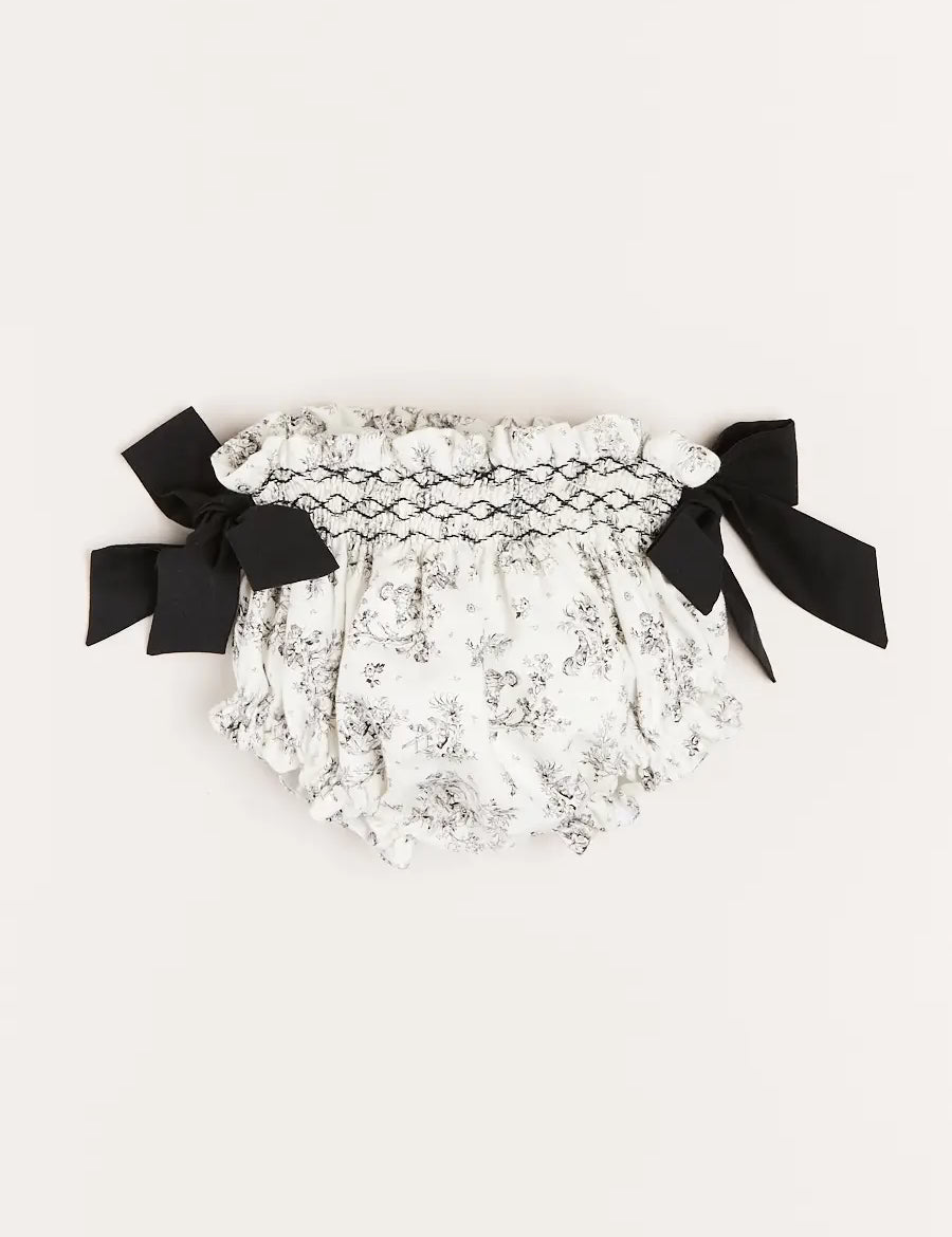 Audrey Floral Bloomers in White (1mth-12mths) Bloomers from Pepa London