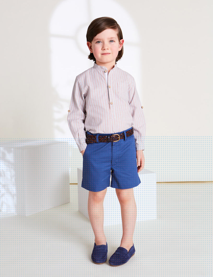 Classic Smart Shorts in French Blue (4-10yrs) Shorts from Pepa London