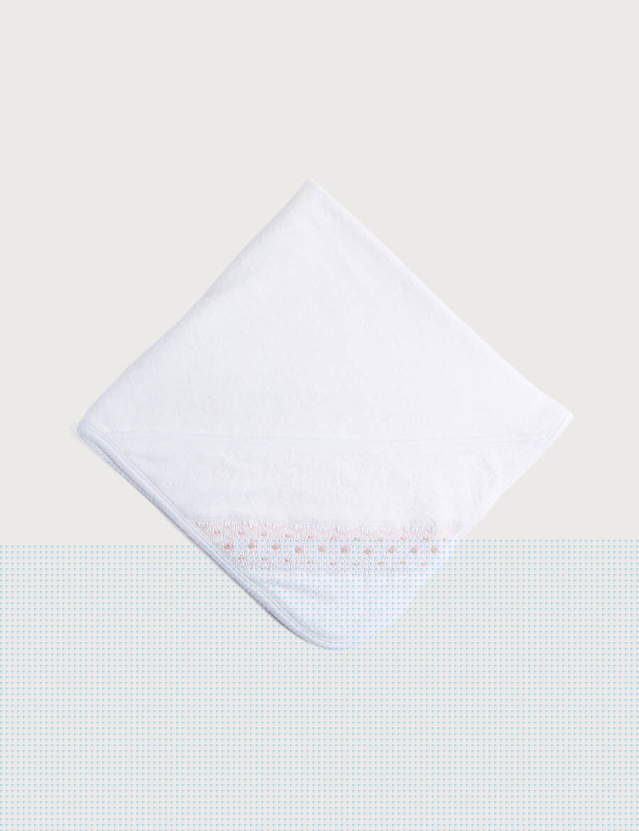 Pink Hand Smocked Towel Accessories from Pepa London
