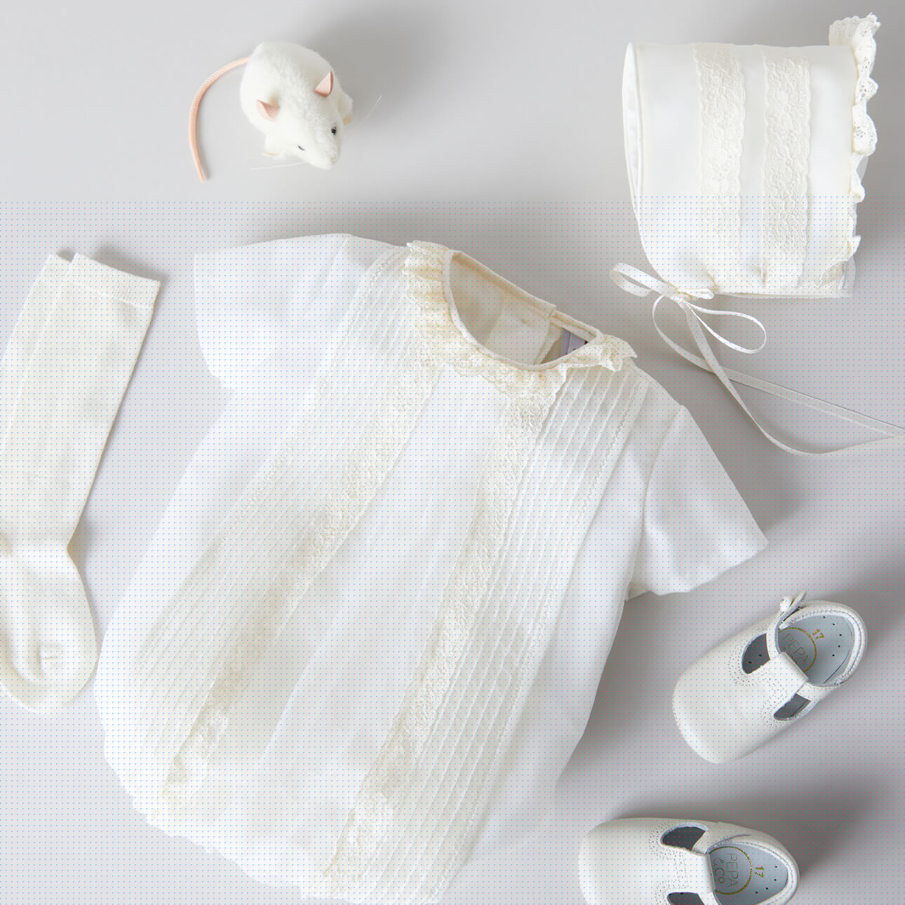 Cap Sleeve Lace Detail Romper in Ivory (3mths-2yrs) Rompers from Pepa London