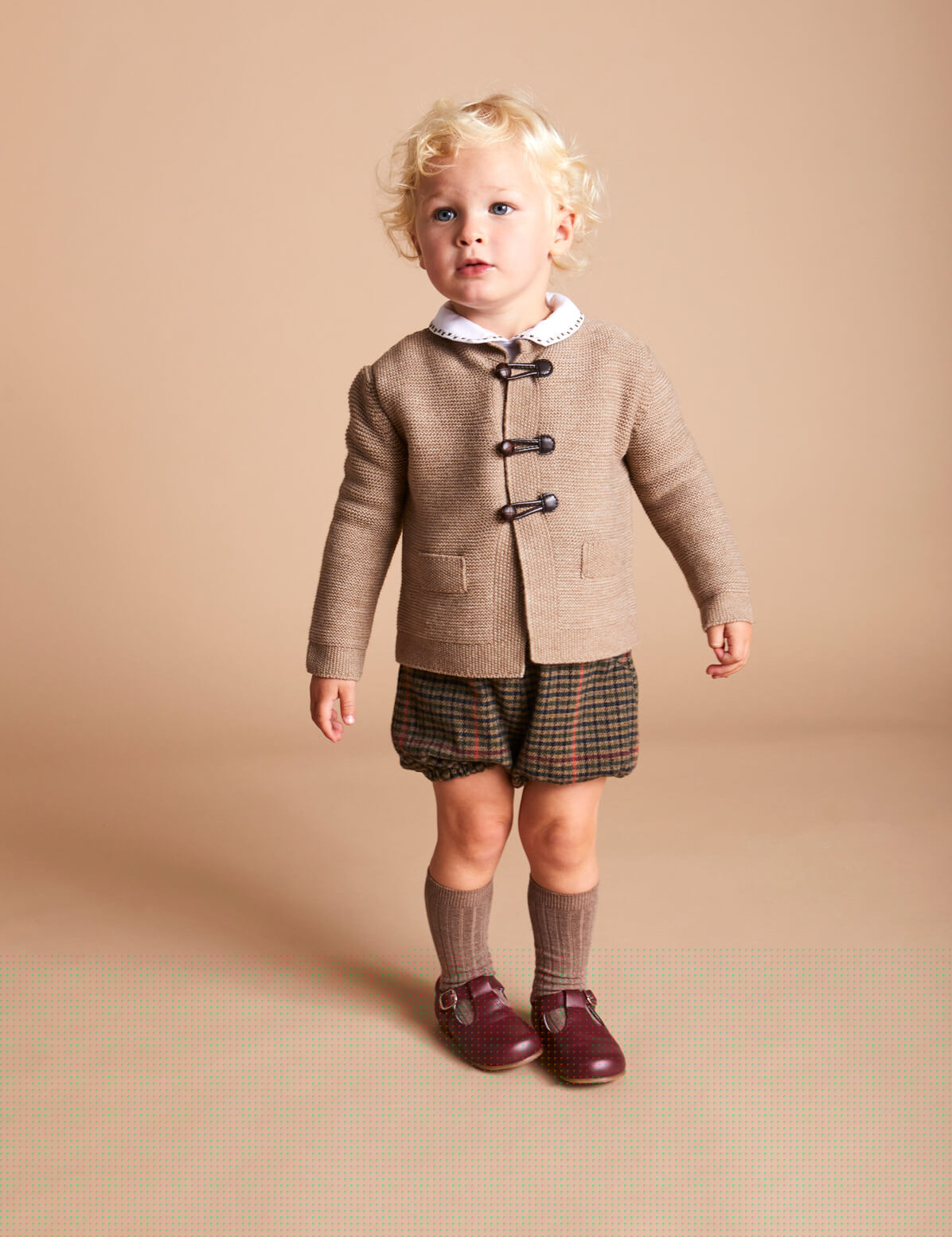 Tweed Bloomers With Braces in Brown (9mths-2yrs) Bloomers from Pepa London