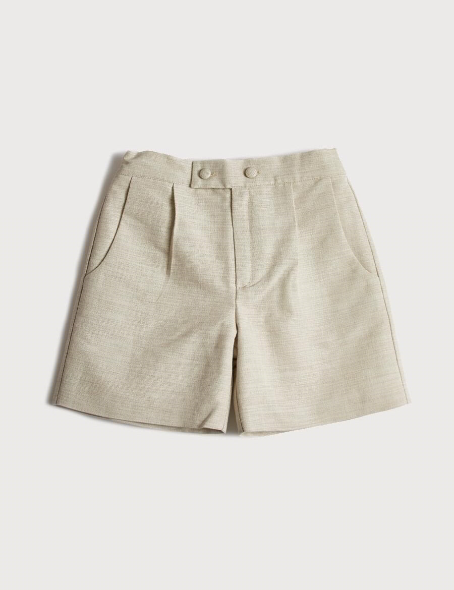 Boys Celebration Shorts Beige (4-10yrs) Shorts from Pepa London