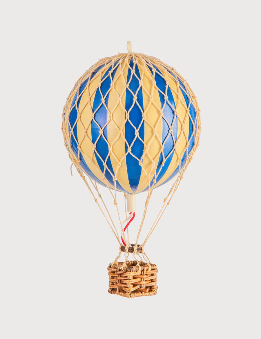 Striped Small Hot Air Balloon in Blue Toys from Pepa London