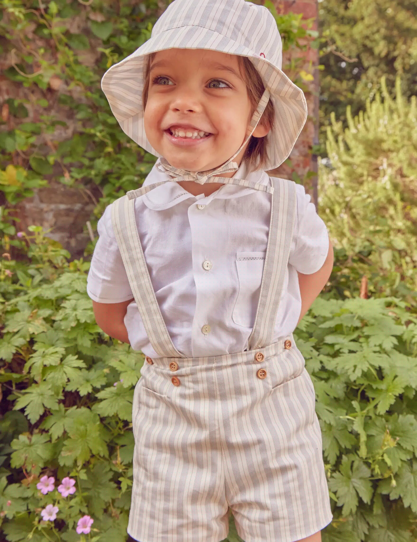 The Brompton Shorts with Braces Toddler Boy Look Look from Pepa London