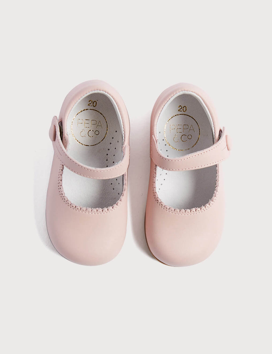 Mary Jane Baby Shoes in Pink (20-26EU) Shoes  from Pepa London