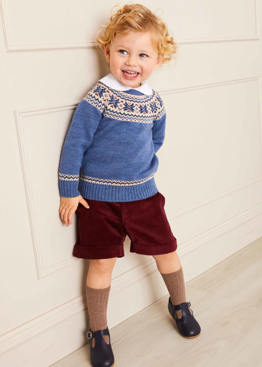 Brown Ribbed Knee-High Socks (3mths-10yrs) Socks from Pepa London