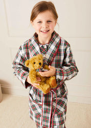 Sussex Tartan Dressing Gown in Red (2-10yrs) Nightwear  from Pepa London