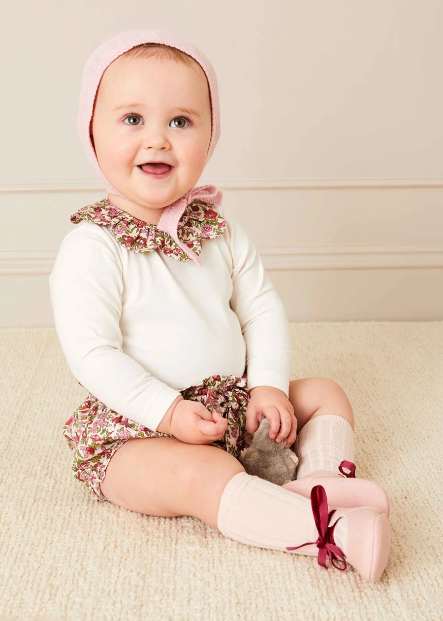 Daphne Floral Bloomers in Pink (3mths-2yrs) Bloomers  from Pepa London
