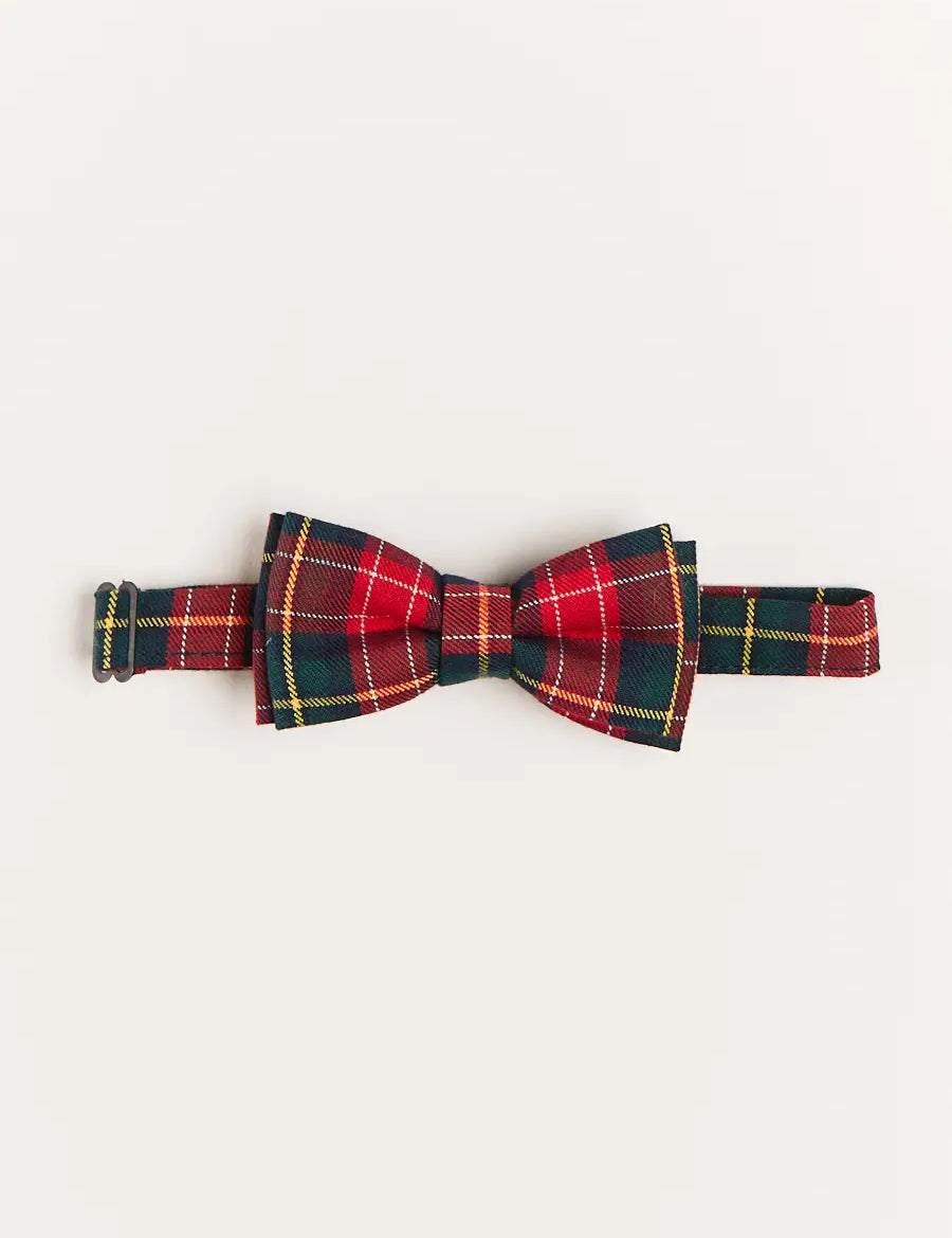 Belgravia Tartan Bow Tie in Red Hair Accessories  from Pepa London
