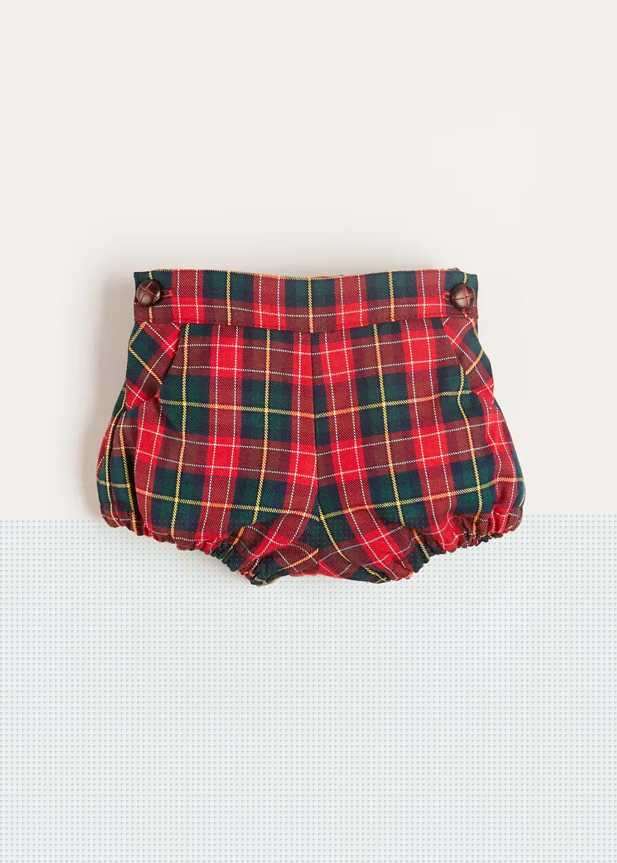 Belgravia Tartan Bloomers in Red (3mths-2yrs) Bloomers  from Pepa London