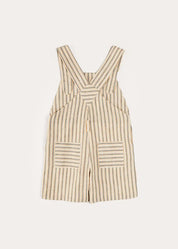 Holland Striped Pocket Front Dungarees in Green (18mths-4yrs) DUNGAREES from Pepa London