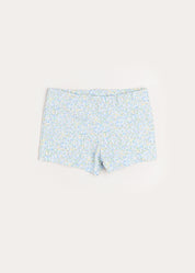 Floral Swim Shorts in Blue (12mths-6yrs) Swimwear  from Pepa London