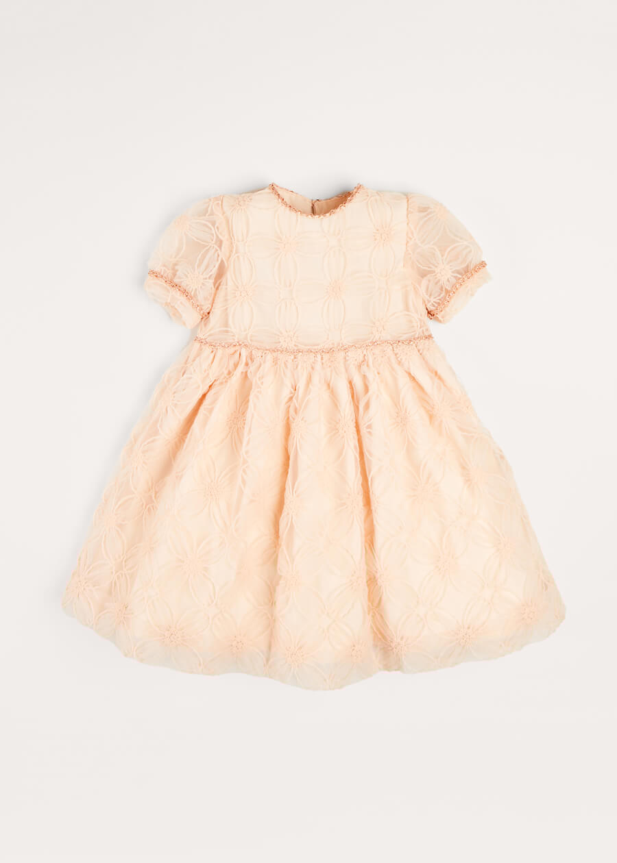 Floral Detail Party Dress In Pink (2-10yrs) DRESSES  from Pepa London
