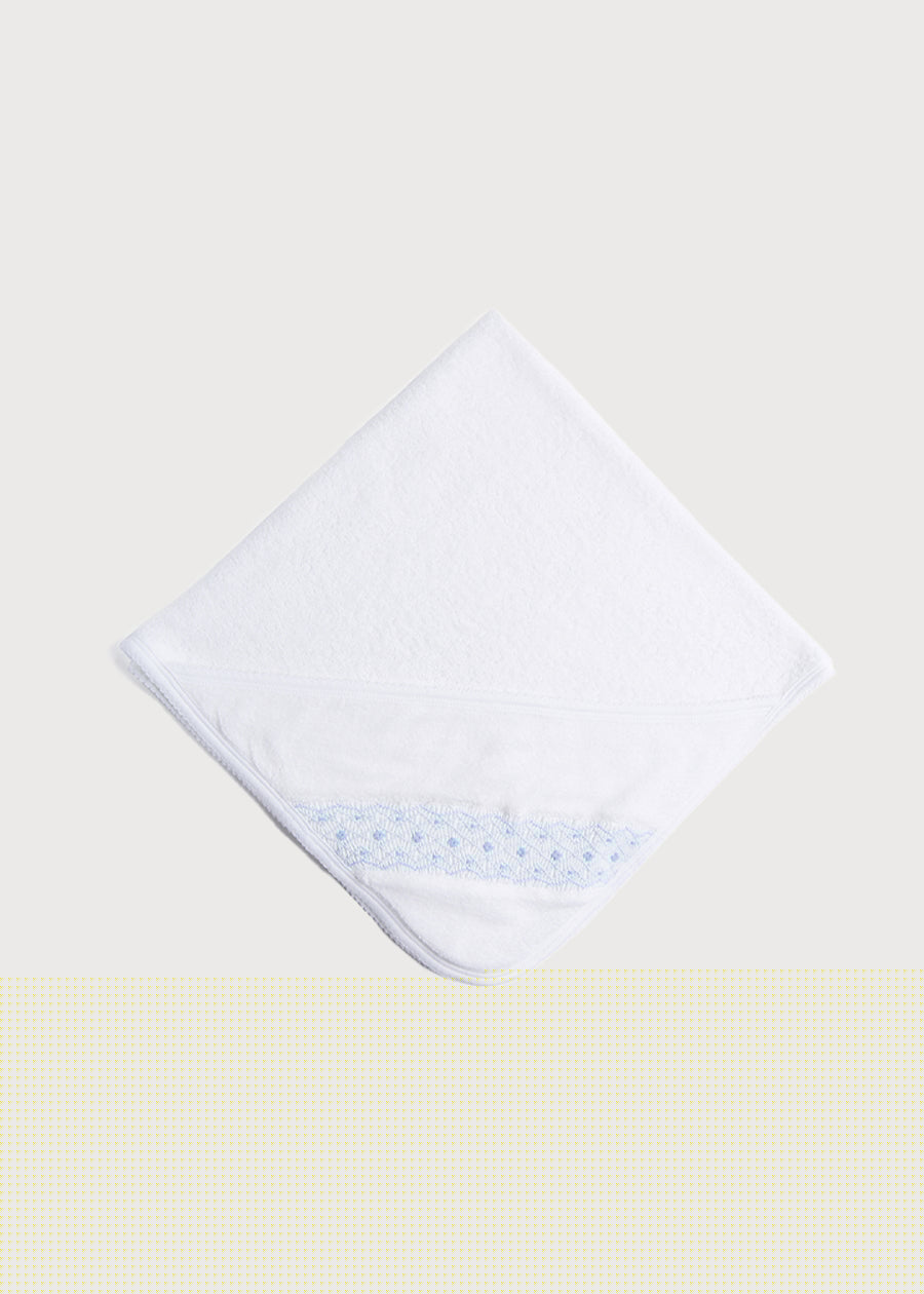 Blue Hand Smocked Towel Accessories  from Pepa London