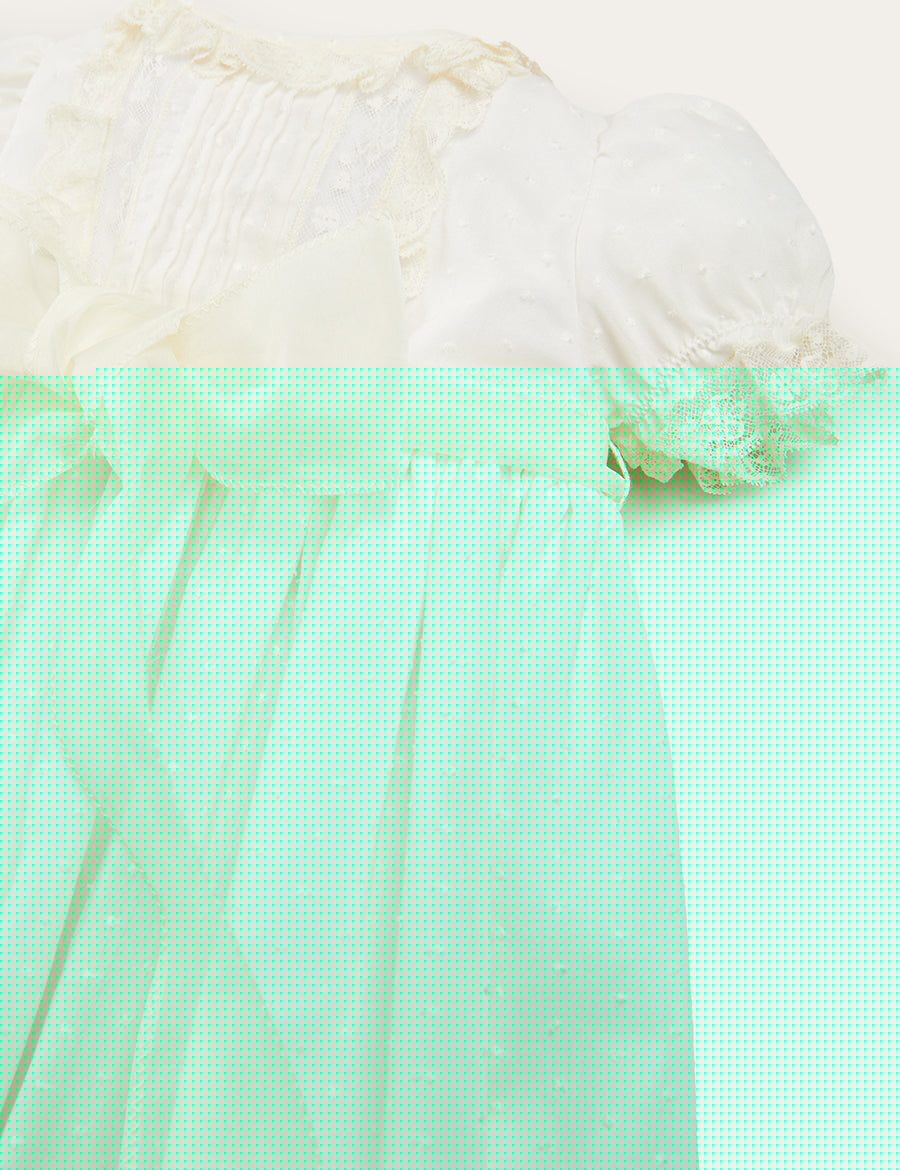 Bespoke Plumeti Embroidered Organic Lawn Cotton Christening Dress and Bonnet Made to order  from Pepa London