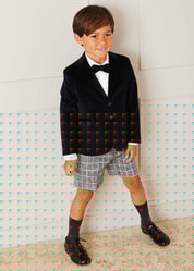 Velvet Bow Tie In Black ACCESSORIES  from Pepa London