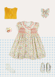 The Clementine Dress Toddler Girl Look Look from Pepa London