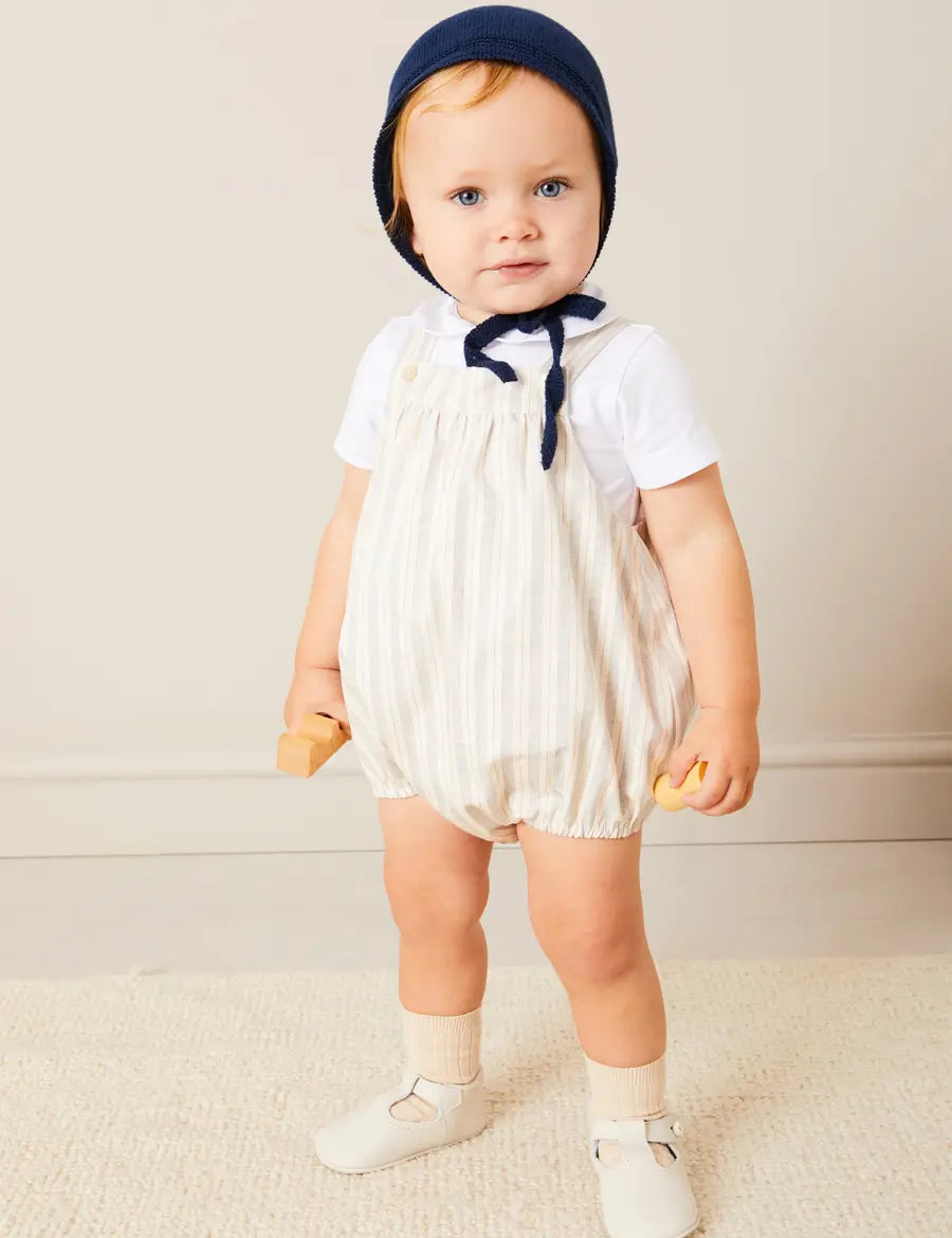Peter Pan Collar Bodysuit in White (0mths-3yrs) Tops & Bodysuits from Pepa London