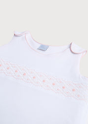 Pink Hand Smocked Sleeping Bag (3-18mths) Accessories  from Pepa London