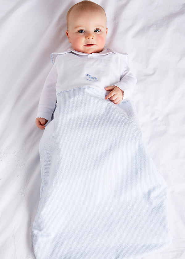 Blue Sleeping Bag with Rocking Horse Detail Accessories  from Pepa London