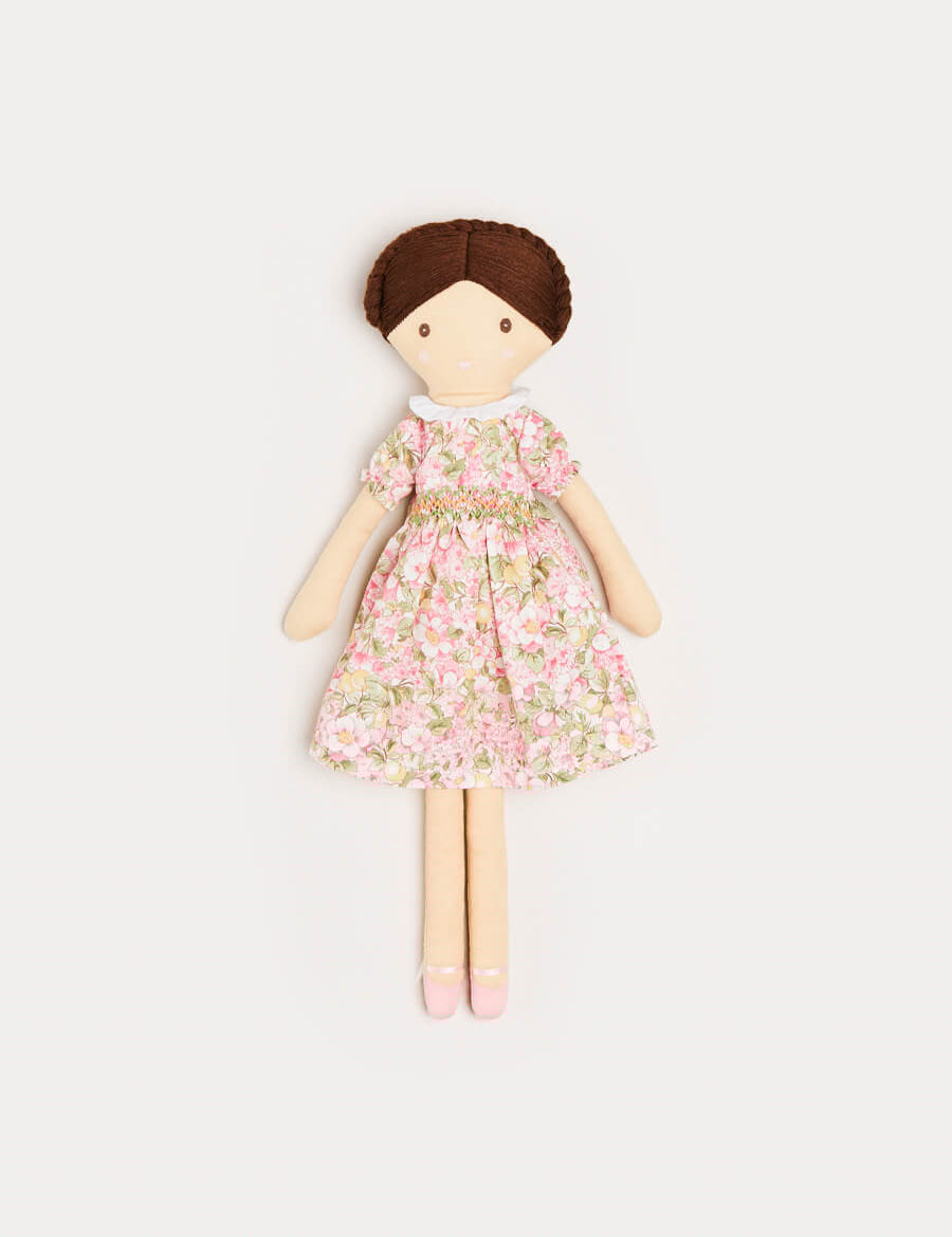 Eloise Floral Dress, Matching Albetta Dolly & Hair Bow Gift Sets from Pepa London
