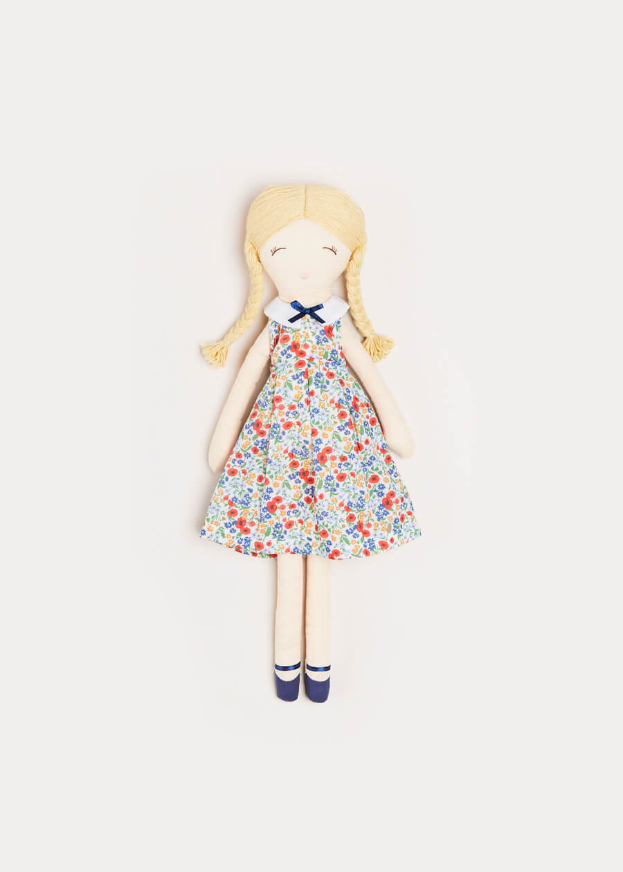 Poppy Floral Print Dress Albetta Dolly in Red Toys  from Pepa London