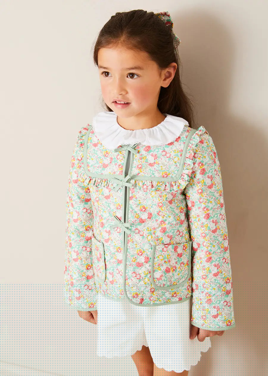 Scallop Trim Embroidered Shorts in White (2-10yrs) SHORTS from Pepa London