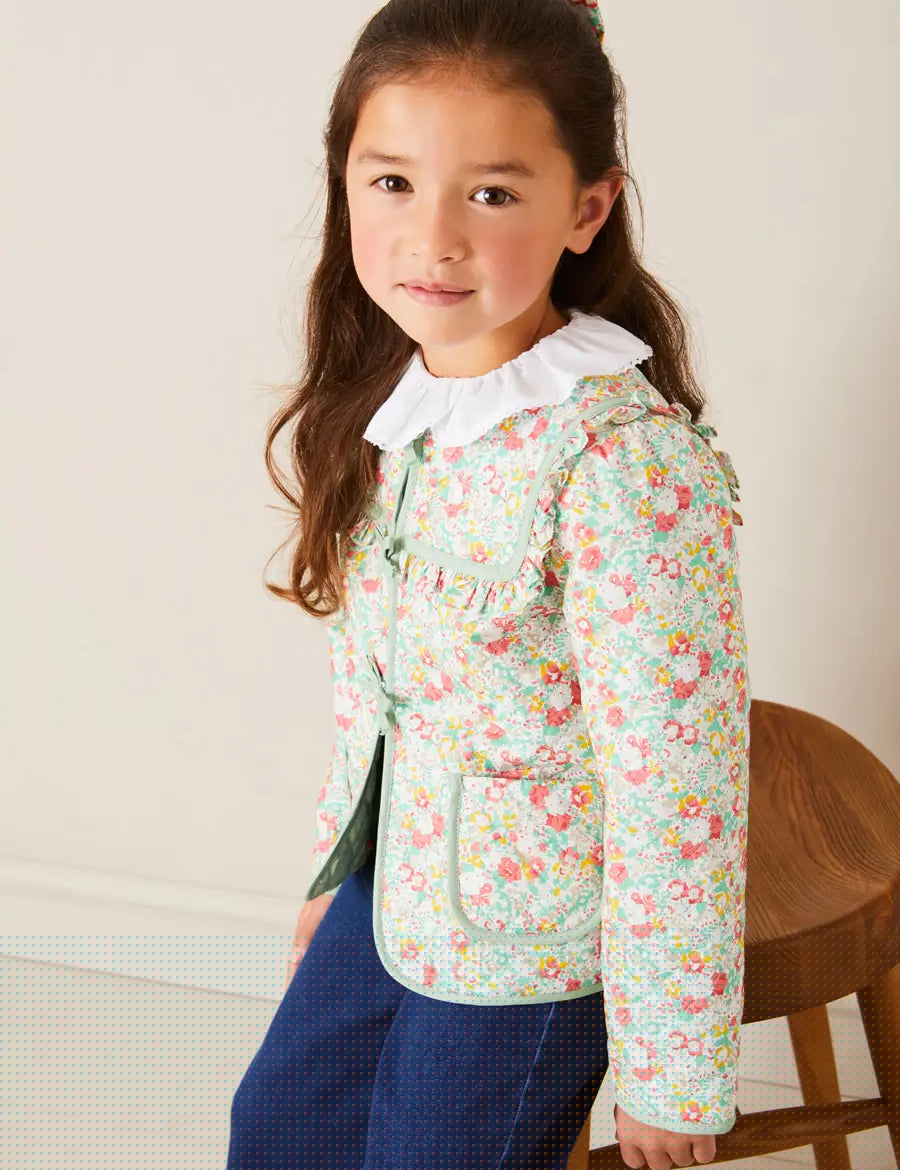 Piculina Trim Top in White (2-10yrs) Tops & Bodysuits from Pepa London
