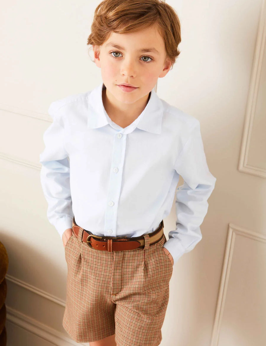 Classic Blue Cotton Oxford Shirt (4-10yrs) Shirts  from Pepa London