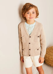 Plain Cotton Shorts in White (4-10yrs) SHORTS from Pepa London