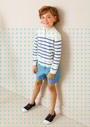 Plain Pocket Detail Shorts in Blue (4-10yrs) SHORTS from Pepa London