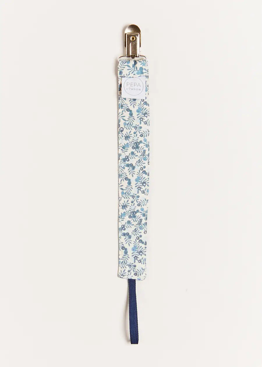 Evelyn Floral Dummy Clip in Blue Accessories  from Pepa London