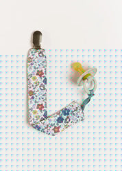 Emilia Floral Dummy Clip in Caramel Accessories  from Pepa London