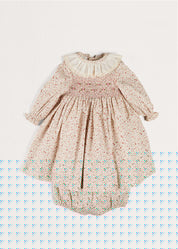 Ophelia Floral Dress with Bloomers in Pink (1mth-12mths) Dresses  from Pepa London