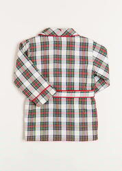 Sussex Tartan Dressing Gown in Red (2-10yrs) Nightwear  from Pepa London