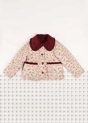Daphne Floral Reversible Corduroy Jacket in Pink (4-10yrs) Coats  from Pepa London
