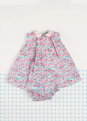Eloise Floral Sleeveless Dress With Bloomers in Pink (3mths-3yrs) DRESSES from Pepa London