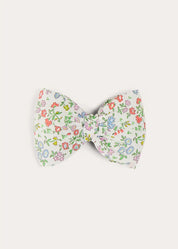 Cordelia Floral Medium Bow Clip in Pink Made with Liberty Fabric HAIR ACCESSORIES from Pepa London