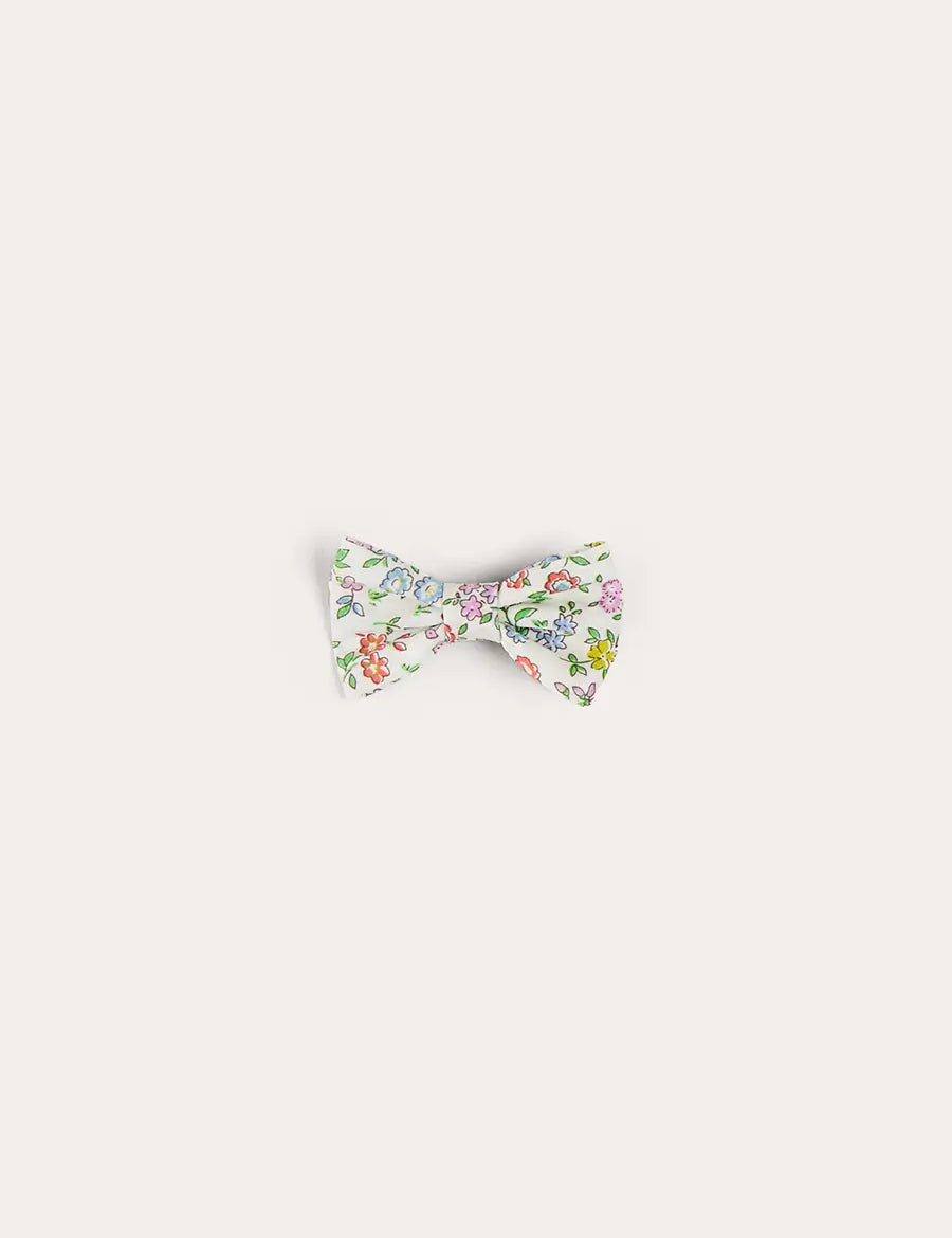 Cordelia Floral Small Bow Clip in Pink Made with Liberty Fabric HAIR ACCESSORIES from Pepa London