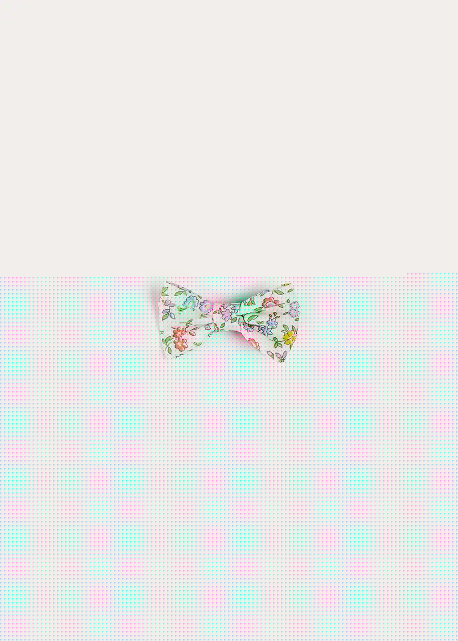 Cordelia Floral Small Bow Clip in Pink Made with Liberty Fabric HAIR ACCESSORIES from Pepa London