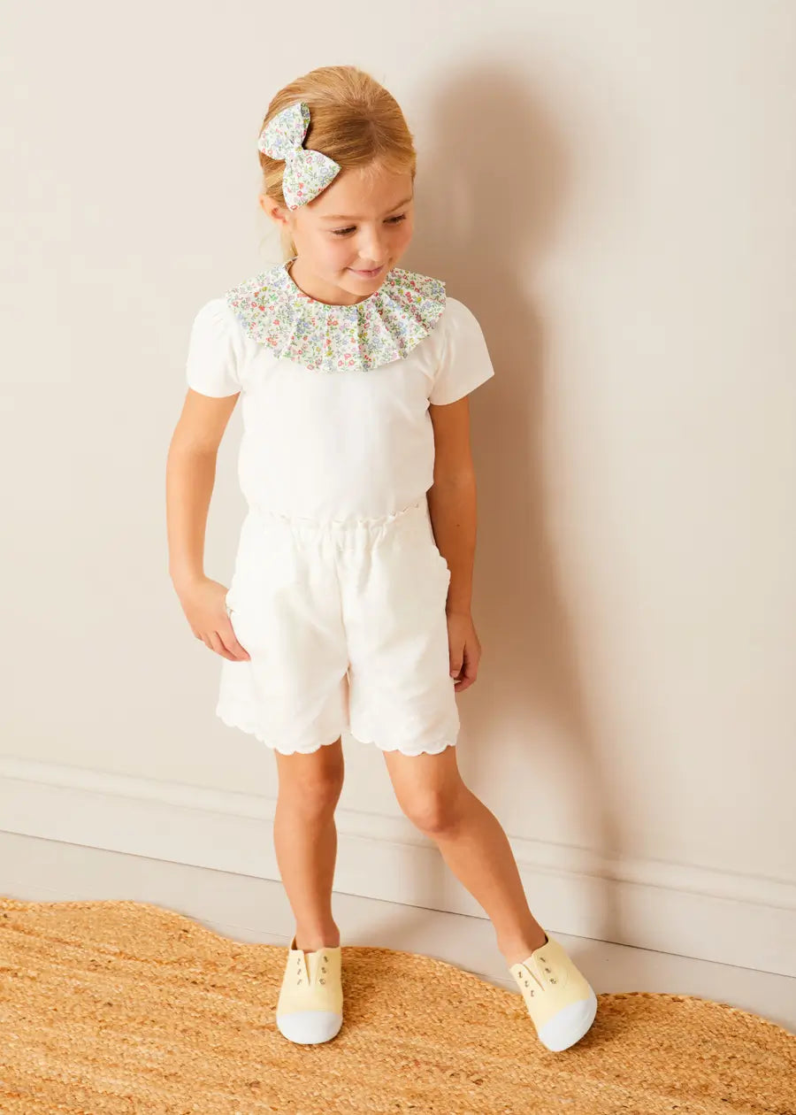 Cordelia Floral Medium Bow Clip in Pink Made with Liberty Fabric HAIR ACCESSORIES from Pepa London