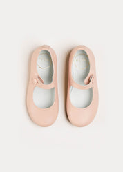 Leather Mary Jane Shoes in Pink (24-34EU) Shoes  from Pepa London
