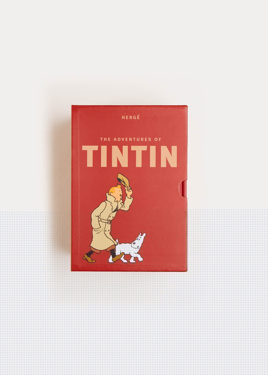 Tintin Book Set in Red Books  from Pepa London