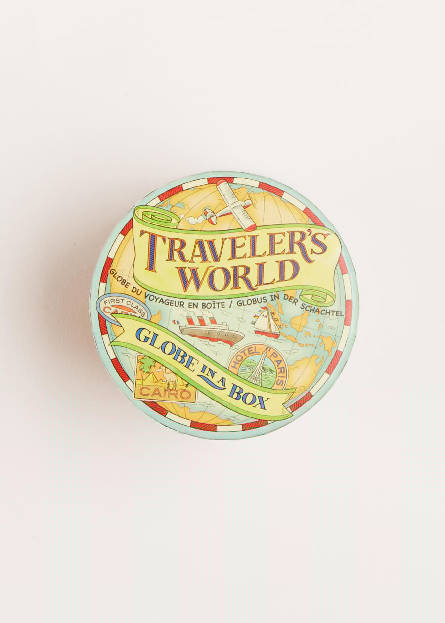 Traveller's World Globe in Box in Blue TOYS from Pepa London
