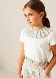 Cordelia Floral Shorts in Pink Made with Liberty Fabric (4-10yrs)